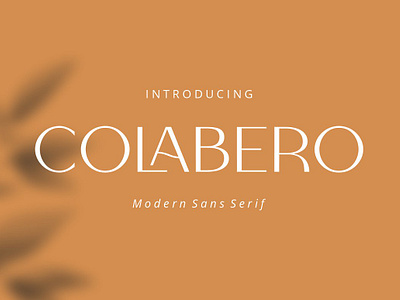 Colabero, Sans Serif Display Font awesome font