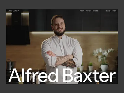 Alfred Baxter ™ (Animation) 2024 trends animation branding chef design graphic design grid illustration layout logo motion graphics typo typography ui ui elements uidesign ux web web design website ui