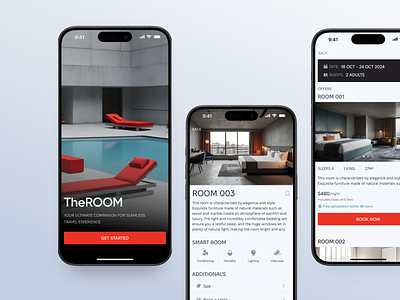 Travel Transformation: Design Concept for a Smart Hotel📱 app design hotel mobile smarthome ui ux