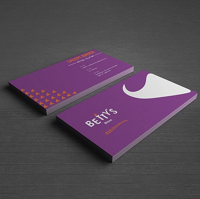 Betty's Bites business card branding cookies shop graphic design illustrator logo photoshop stationary