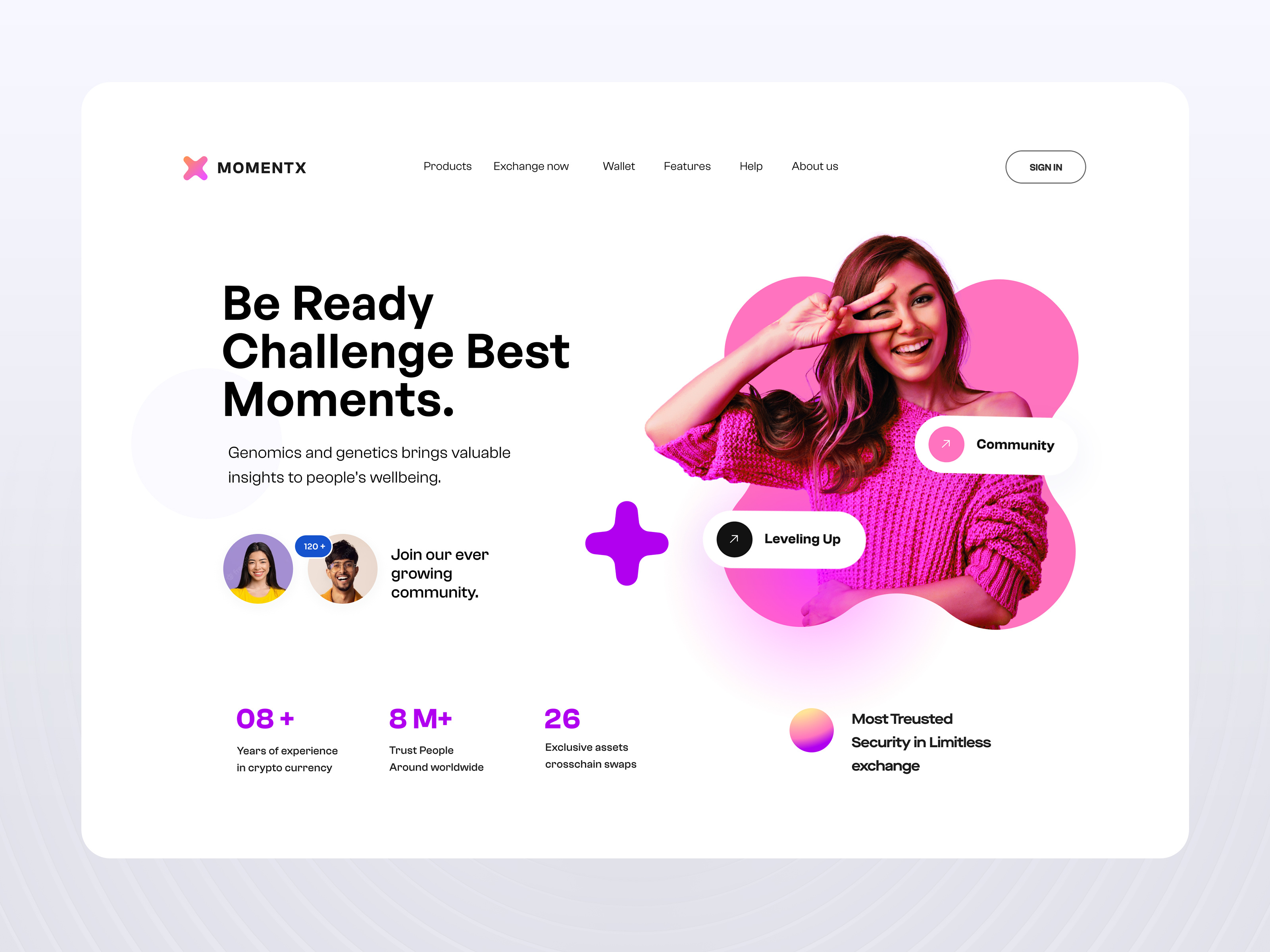 Social Community | Landing page chat clean communicate community group home page interface landing page learning networking online meet people platform social media social network startup ui ux web website