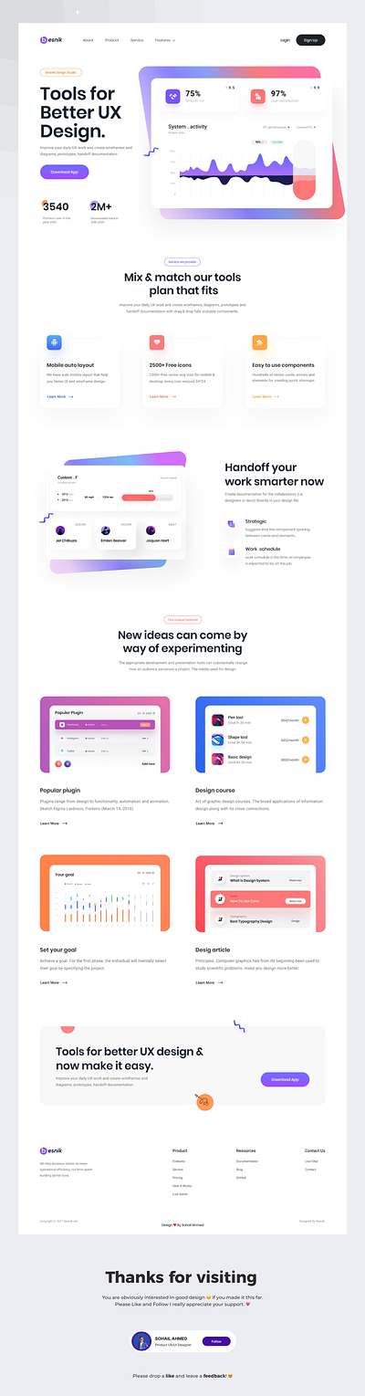 Design Tools Website design design tools website figma landing page light theme product design ui ui design ux website design