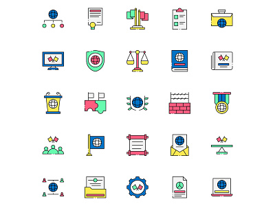 Colored Diplomacy Icons diplomacy diplomacy icon free download free icon freebie icon design vector download