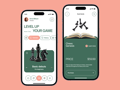 Master Chess - Mobile App Concept ai boardgame books chess community competition concept dailyui dailyux digital interactive interface learn mobileapp tournament ui uitips uitutorial ux