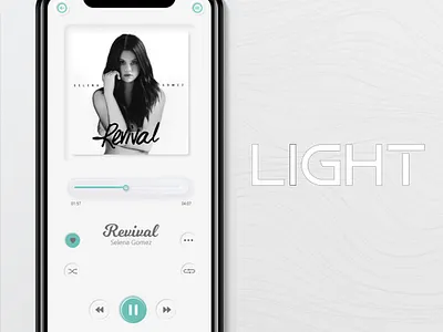 Music application graphic design ui