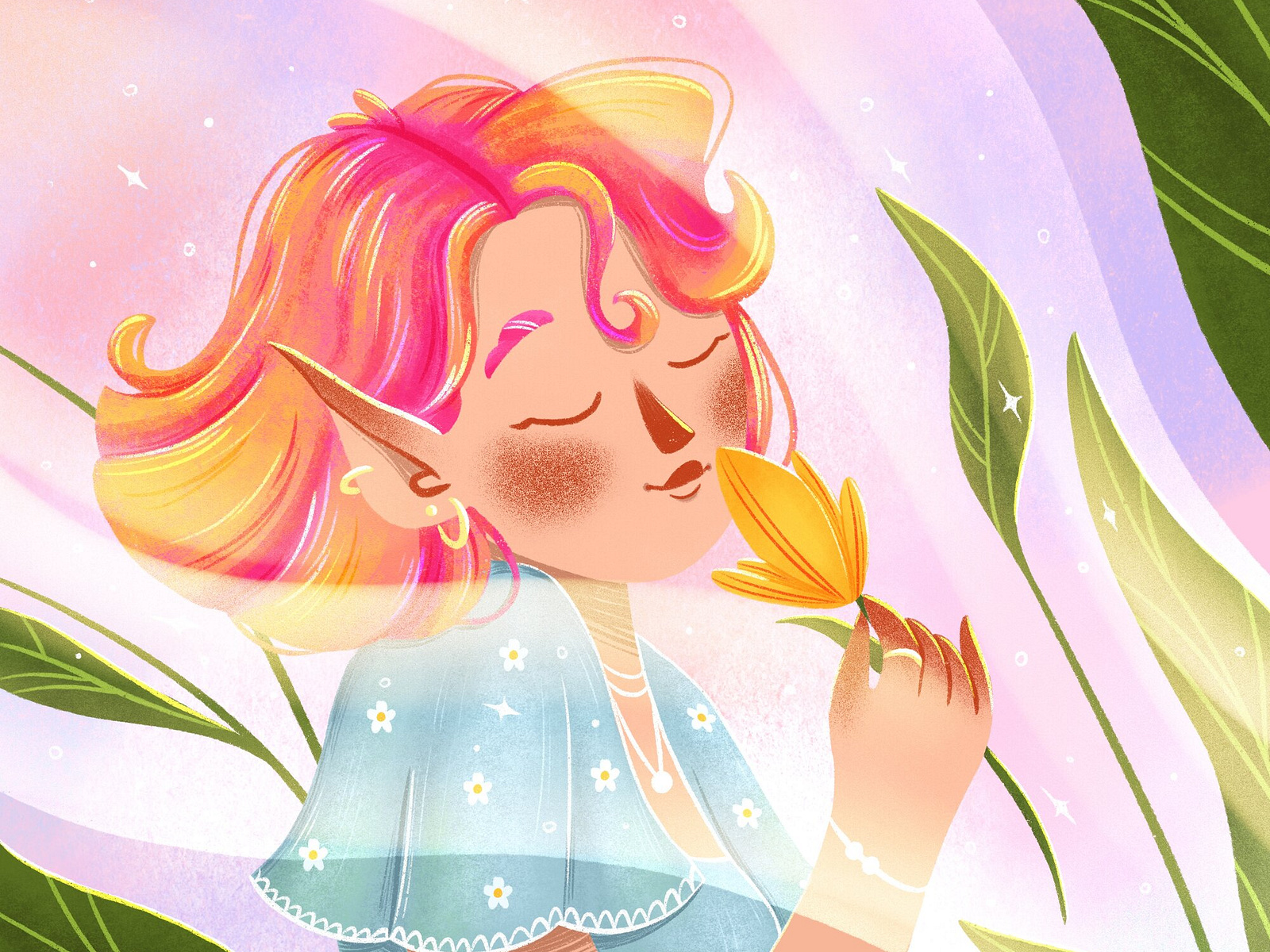 Spring illustration by Nadiia Makarova on Dribbble