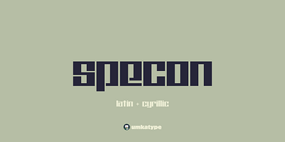 Specon - Display Font angular creative cyrillic display font font geometric sans gothic minimalistic modern font multilingual outstanding solid strong type unique vintage type