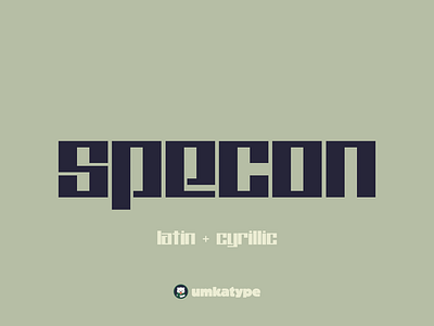 Specon - Display Font angular creative cyrillic display font font geometric sans gothic minimalistic modern font multilingual outstanding solid strong type unique vintage type