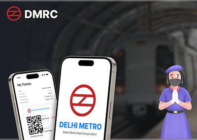 DMRC - Metro App Concept app design app redesign case study city metro dmrc figma logo metro app mockup prototype ticket booking trian app ui uiux user interface ux