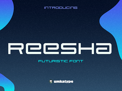 Reesha - Modern Display Font creative font cyrillic display font font futuristic interface modern multilingual russian sans serif sci fi sleek space type type design unique