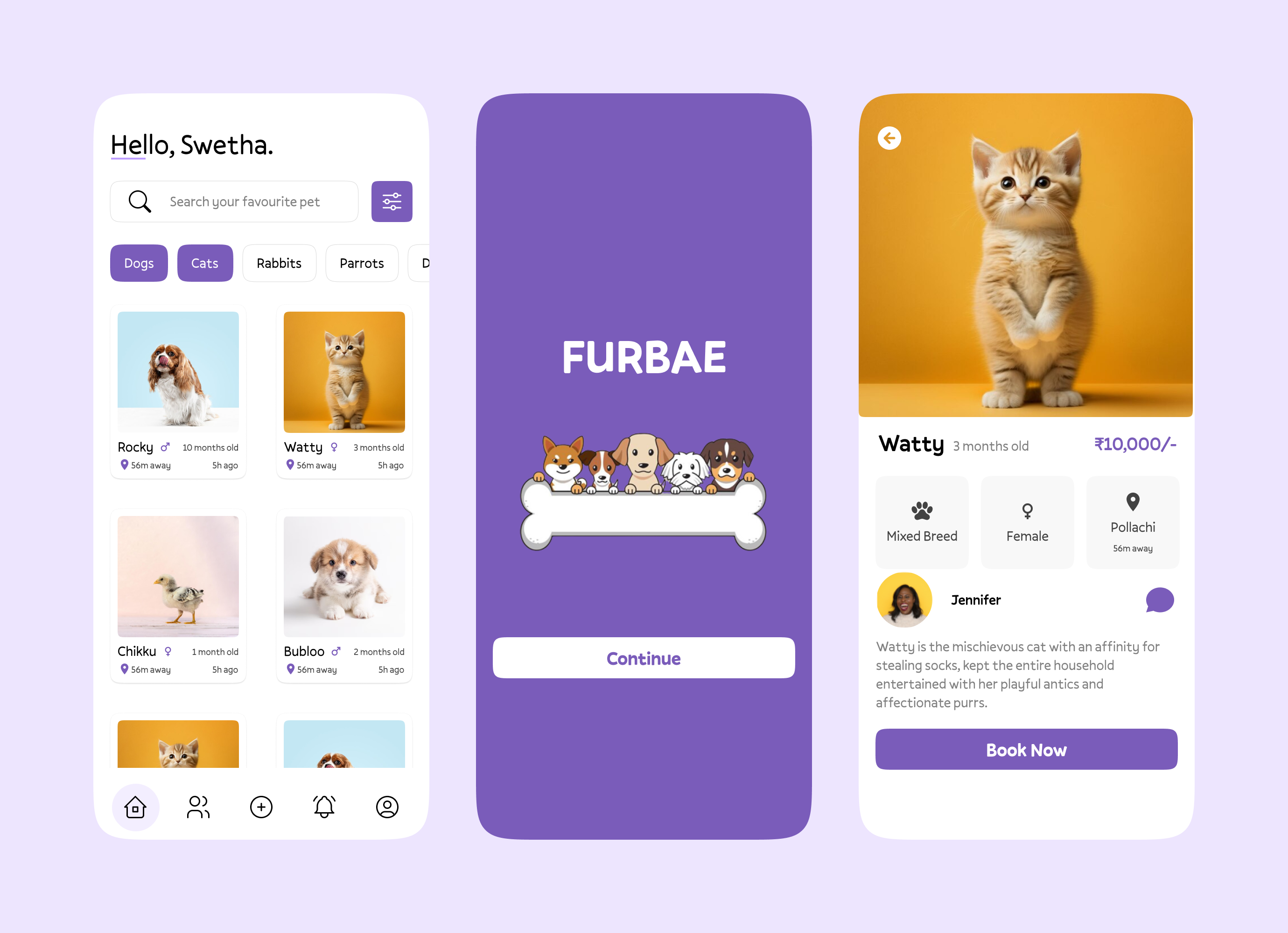 FURBAE colour theory figma design high fidelity design information architecture mobile app design product design typography ui ui design uiux design user experience design