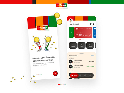 mBank app rebranding concept app app design bank banking finance finance app fintech fintech app graphic design mobile app mobile app design mobile desiign mobile ui ui