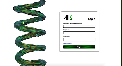 Interactive Login page 3d animation app design graphic design