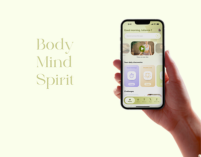 ✨ Body Mind Spirit ✨ - Mobile App appdesign mobileapp ui ux wellbeing