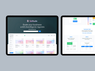 Solitude - Website design brand icon logo ui website