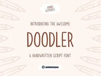 Doodler - Handwritten Script Font casual script childbook childish creative font cyrillic doodle fun font handwritten multilingual russian sans serif script font sweet type design typeface whimsical