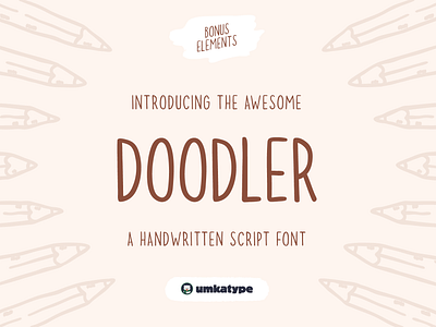 Doodler - Handwritten Script Font casual script childbook childish creative font cyrillic doodle fun font handwritten multilingual russian sans serif script font sweet type design typeface whimsical