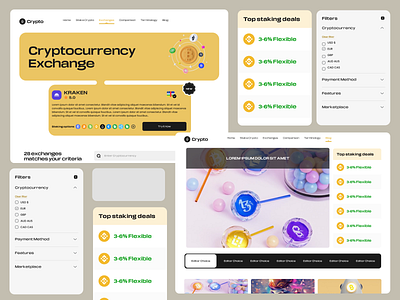 Crypto Currency Exchange Landing Page Web UI crypto currency exchange landingpage uiux web welldux