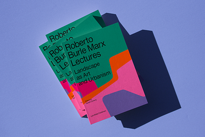 Book design – Roberto Burle Marx Lectures book design cover design editorial design graphic design illustration layout print print design typography