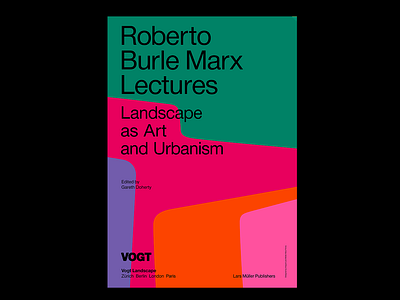 Poster design – Roberto Burle Marx Lectures graphic design illustration layout poster design print typography