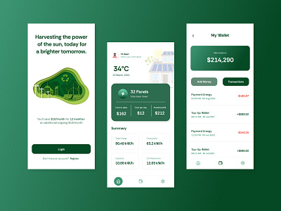 Solar Energy Analysis Mobile App analysisapp branding designsystem dribbble energyapp figma foecht mobileappdesign productdesign renewable solar solarapp ui ux