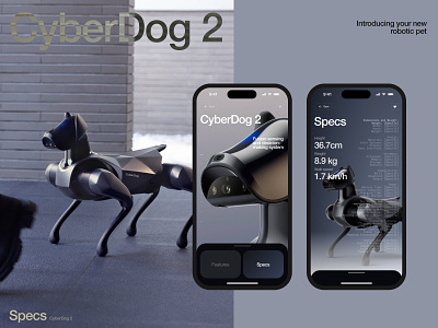 CyberDog2 app design typography ui ux
