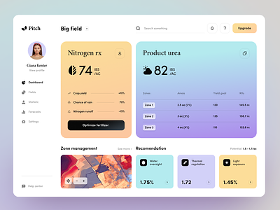Pitch Dashboard design interface product service startup ui ux web website