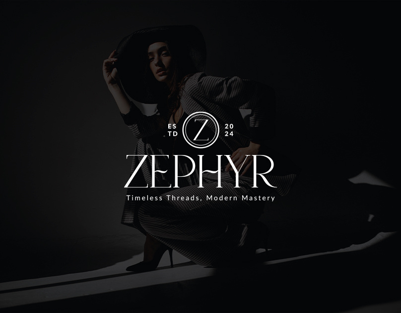 Zephyr_Clothing Brand Identity brand brand design brand guides brand identity branding combination mark design graphic design logo logo design logo guideline logotype