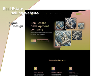 Real Estate Web Template - Modernize Your Property Showcase figma template ui website