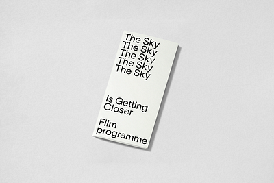 Flyer – The Sky Is Getting Closer design graphic design illustration layout print typo typography