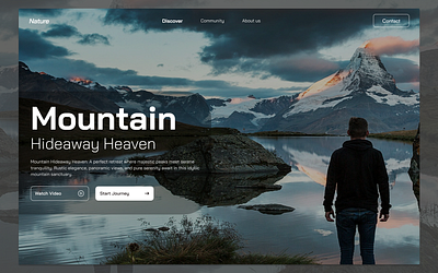 Concept Traveling Landing Page UI figma homepage landing page travel ui uiux welldux