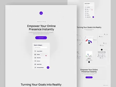Ai Website Builder ai ai website animation clean figma design landing page landingpage motion graphics saas saas landing page saas website ui ui design uiux ux design website website builder website generator website generator ai