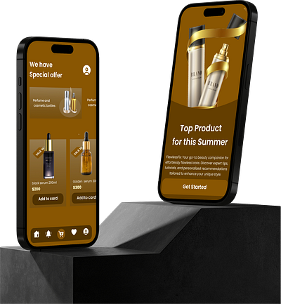 Makeup product app 3d appdesign figma graphic design motion graphics ui uiux web webdesign
