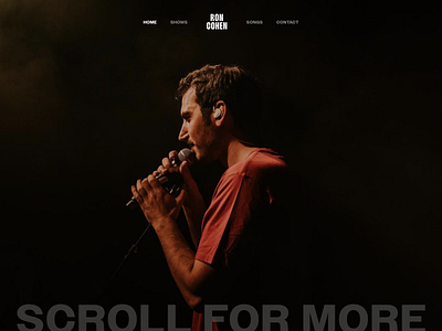 RON COHEN minimal music musician sing singer website