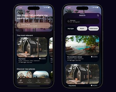 resort mobile app design ui ux