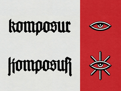 Komposur Logotype & Assets branding design lettering logo logo design logotype type typeface typography