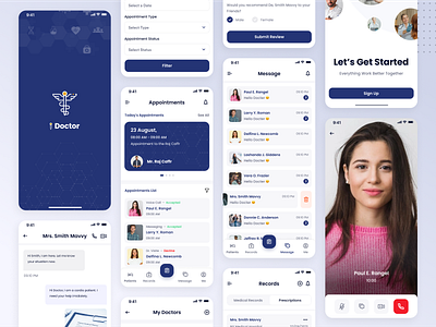 Appointments Booking - Mobile App animation app design application appointment booking app branding case study consultant app dashboard doctor app dribbble illustrator logo medical app mobile app mobile ui typography ui uiux ux