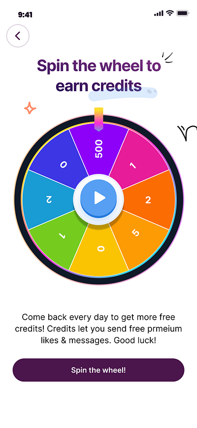 Play to win mobileui play ui wheel