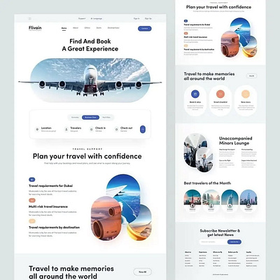 Landing Page animation ui