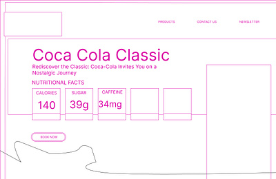 Coca cola classic graphic design ui ux web design