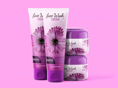 Face Wash Label Design branding design facewash label design graphic design label label design packaging design