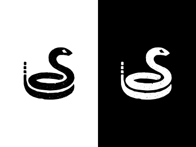 Snake black animal bradning cobra icon identity logo rattlesnake reptile serpent simple snake symbol visual