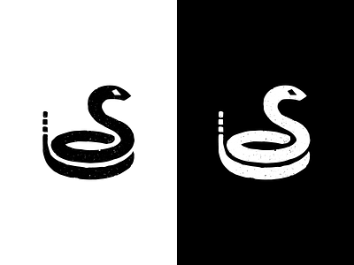 Snake black animal bradning cobra icon identity logo rattlesnake reptile serpent simple snake symbol visual