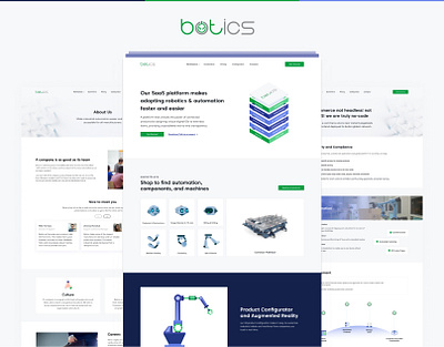 Botics branding design illustration logo ui ux web web design webdesign website