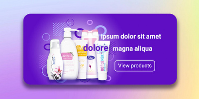 Personal health collection banner body shampoo branding cream detergent geradient health personal health purple sham shampoo slider