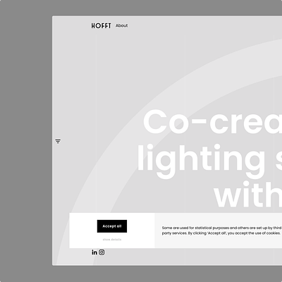 Lighting studied in shades of gray >> Webflow hero section gray interactions landing page scroll based shades of gray webflow