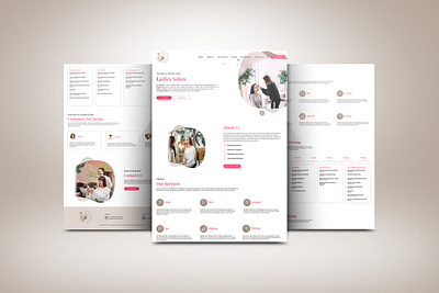 Modern & Optimized Wix Website Design⎪Glamour Mark Ladies Salon seo ui web designer