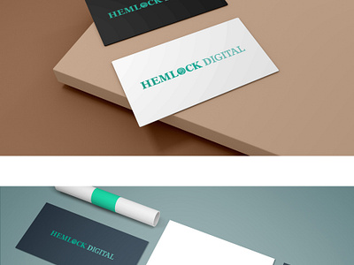 hemlock digital logo brand brand design graphic graphic design logo logo design