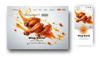 Restaurant Landing Page design landing page ui ux