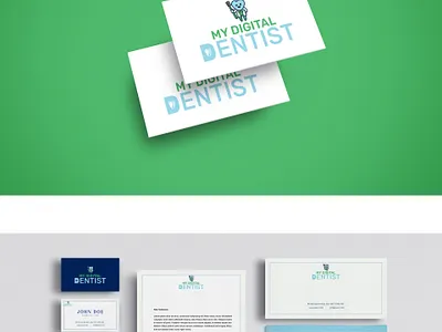 my digital dentist logo brand dental dental logo dentist logo graphic design logo logo design